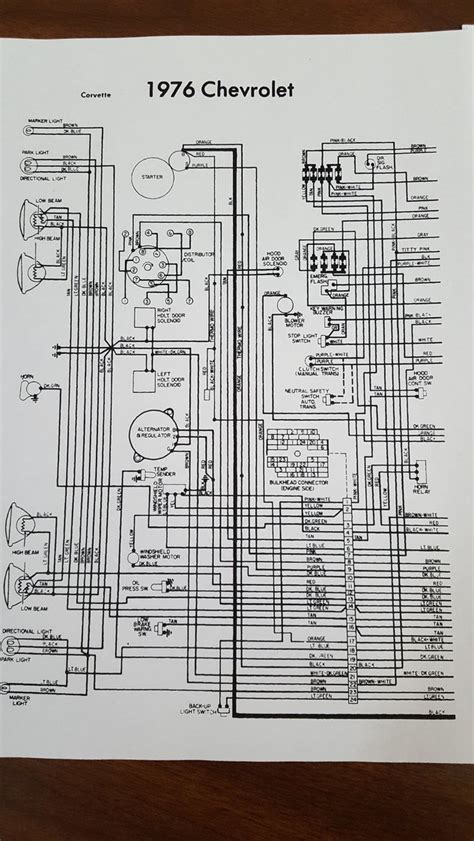 76 corvette stingray wiring diagram 